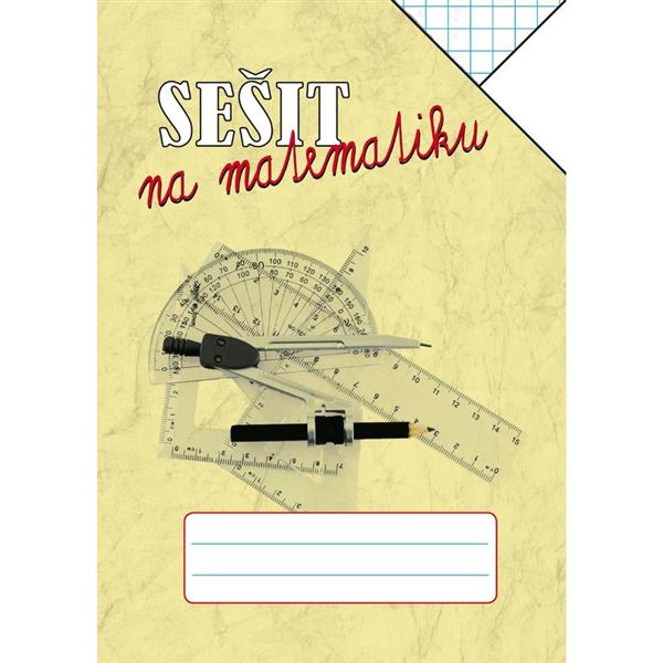 Sešit na matematiku A4 čtvereček/bílý list (40stran)