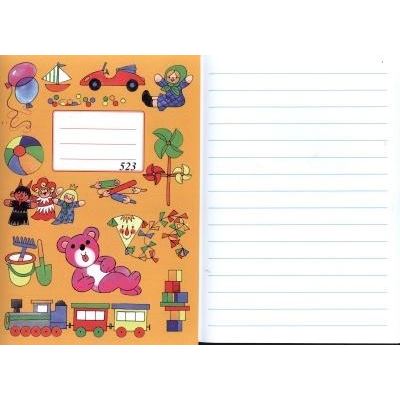 Sešit 523 - (oranžový) A5/12mm linky