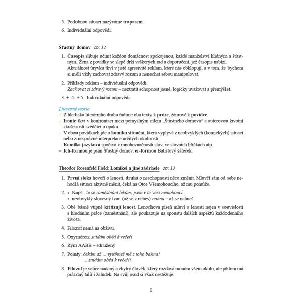 KLÍČ k Literární výchově 9 - el.jednouž. licence pro žáky (12 měsíců + 6 zdarma)