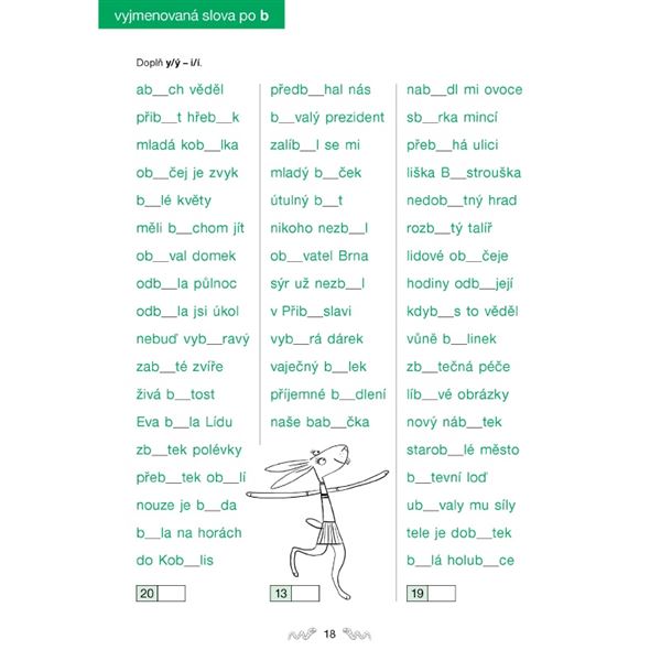 Pravopisné pětiminutovky pro 3. ročník