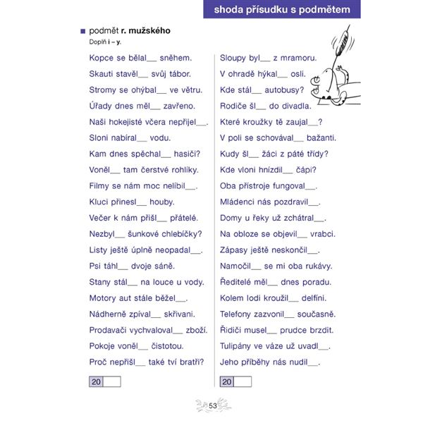 Pravopisné pětiminutovky pro 4. ročník