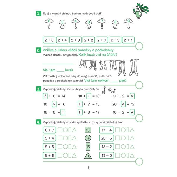 Moje počítání 3 -  počítání do 20 s přechodem přes desítku