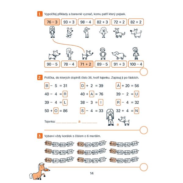 Moje počítání 4 - Počítáme do 100 bez přechodu přes desítku