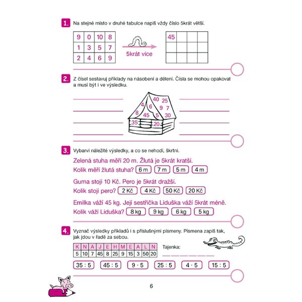 Moje počítání 6 - Násobilka a dělení hrou (2. - 3. ročník)