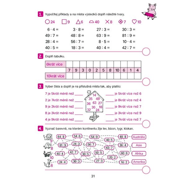 Moje počítání 6 - Násobilka a dělení hrou (2. - 3. ročník)
