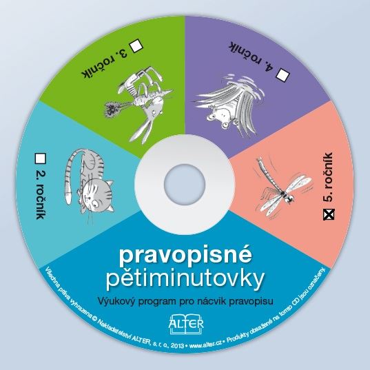Pravopisné pětiminutovky 5 (CD-ROM) - jednouživatelská verze