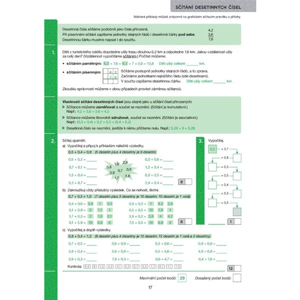 Desetinná čísla - Pracovní sešit pro 5. - 6. ročník