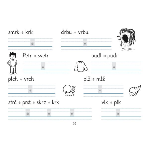 Písanka 1/2 - nevázané písmo