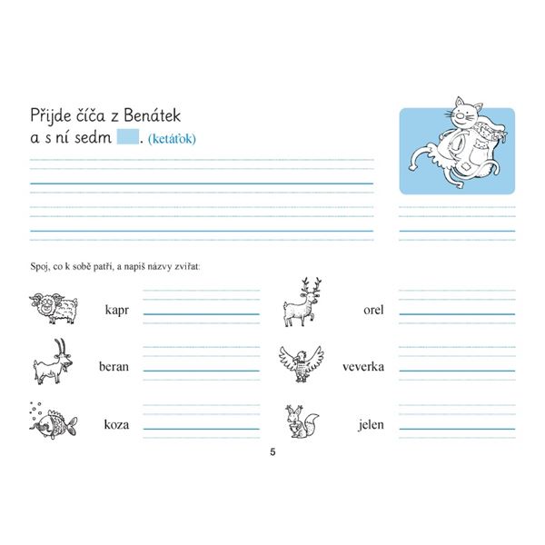 Písanka 1/3 - nevázané písmo