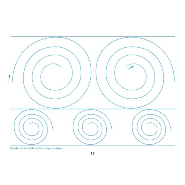 Písanka - Uvolňovací cviky - nevázané písmo