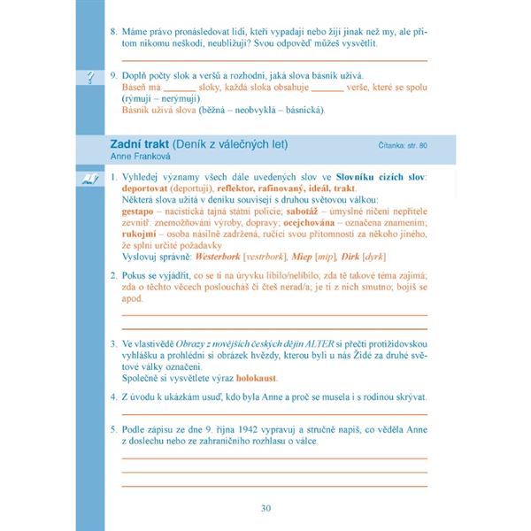 Pracovní sešit k Čítance 5 - jednodílný