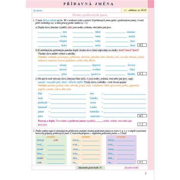 Pracovní sešit k učebnici Český jazyk 5 - 2.díl