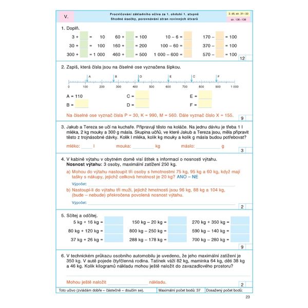 Pracovní sešit k Matematice 3 - 2. díl