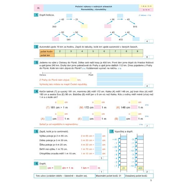Pracovní sešit k Matematice 4 - 1.díl