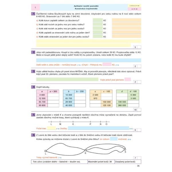 Pracovní sešit k Matematice 4 - 1.díl