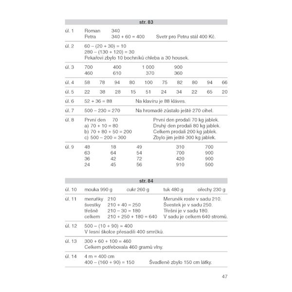 KLÍČ k jednodílné Matematice pro 3. ročník