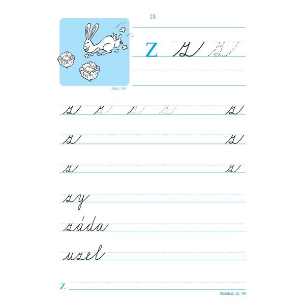 Písanka ke Slabikáři, 2. sešit („z“ s kličkou)