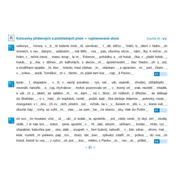 Pravopisné pětiminutovky pro 6. ročník - elektronická učebnice (1 rok)