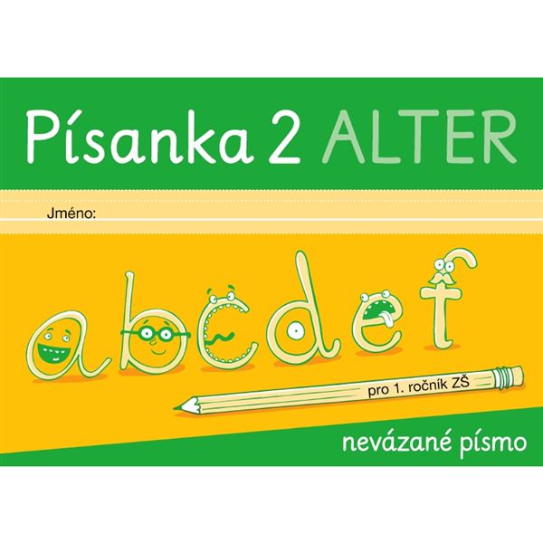 Písanka 1/2 - nevázané písmo - elektronická učebnice (1 rok)