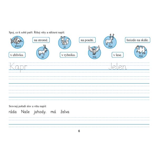 Písanka 1/3 - nevázané písmo - elektronická učebnice (1 rok)