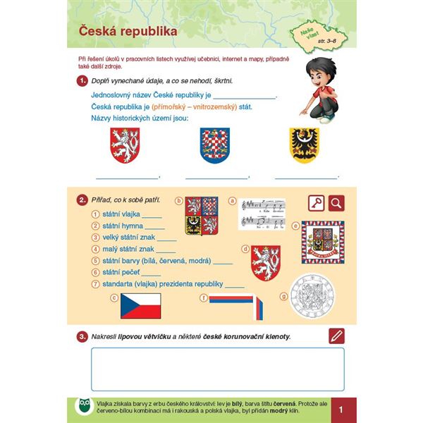 Pracovní listy k učebnici Naše vlast (nové vydání) - el.multilicence pro školy (12 měsíců + 6 zdarma)