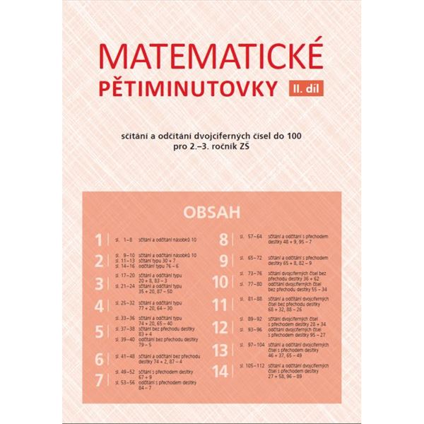 Matematické pětiminutovky II - elektronická učebnice (12 měsíců + 6 zdarma)