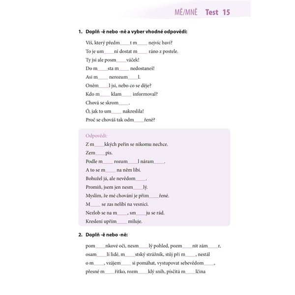 Bě, pě, vě, mě Desetiminutovky