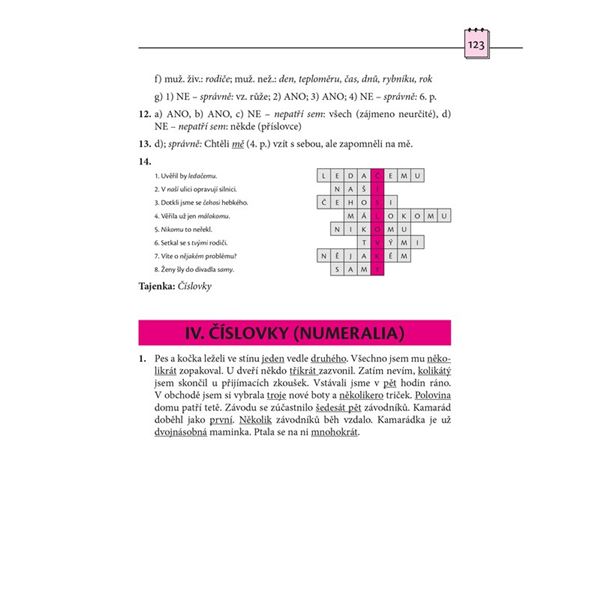 Slovní druhy expres - Určování slovních druhů a jejich pravopis po krůčcích
