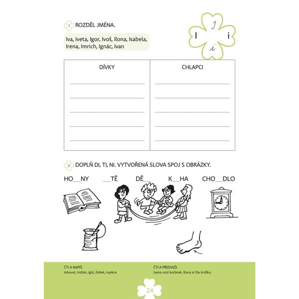 Slabikář se Čtyřlístkem - pracovní sešit
