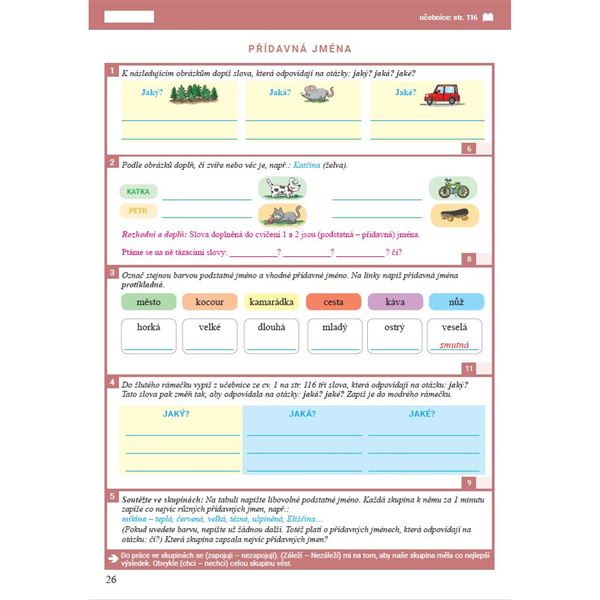 Pracovní sešit k Českému jazyku 3, 2. díl