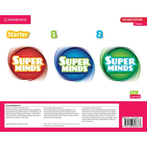 Super Minds 3, 4 - Posters (2nd edition)