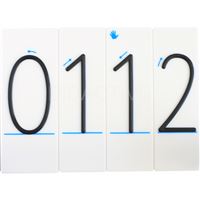 Hmatové číslice Comenia Script na destičce (D5)