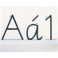 Hmatová písmena Comenia Script na destičce - kompletní sada (D6)