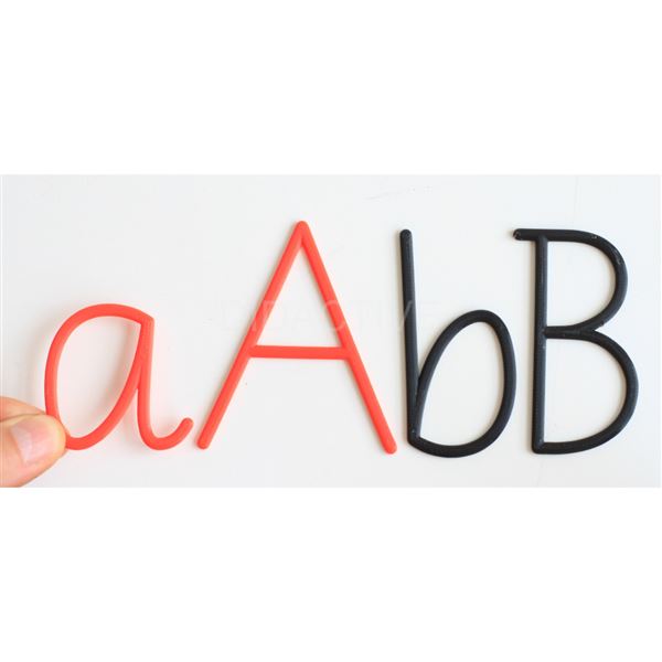 Hmatová písmena Comenia Script volná - malá a velká písmena (V1)