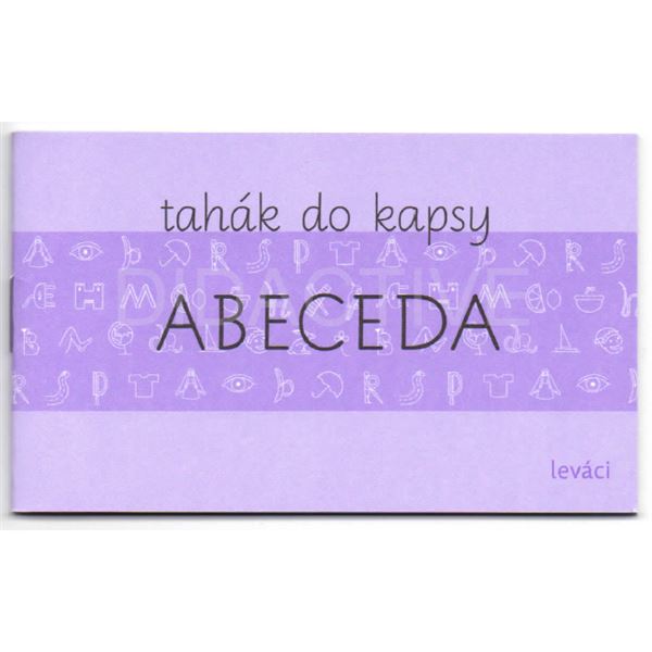 Tahák s písmenky a obrázky ABECEDA Comenia Script - pro leváky