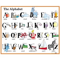 Angličtina -The Alphabet - nástěnný obraz, 110x91cm, 2 lišty