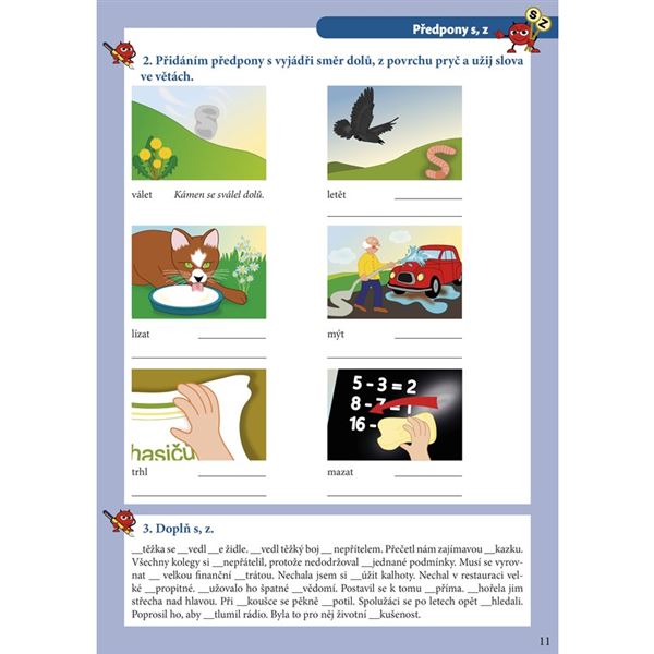 Psaní S, Z, VZ s čertíkem Kvítkem  EDIKA