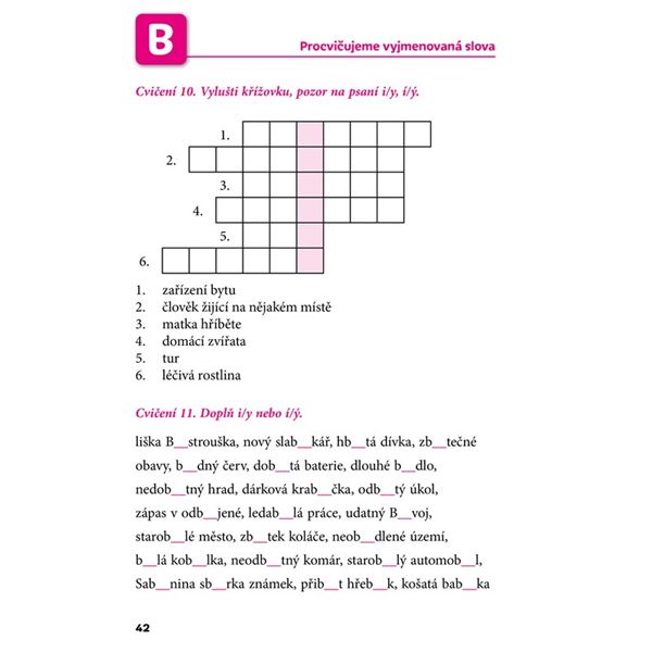 Poznej a procvič: Vyjmenovaná slova