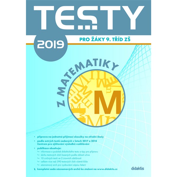 Testy 2019 z matematiky pro 9. třídy ZŠ (podle testů Cermat)