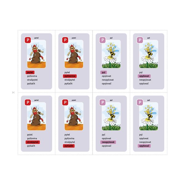 Vyjmenovaná slova hrou 2 (7x kvarteto)