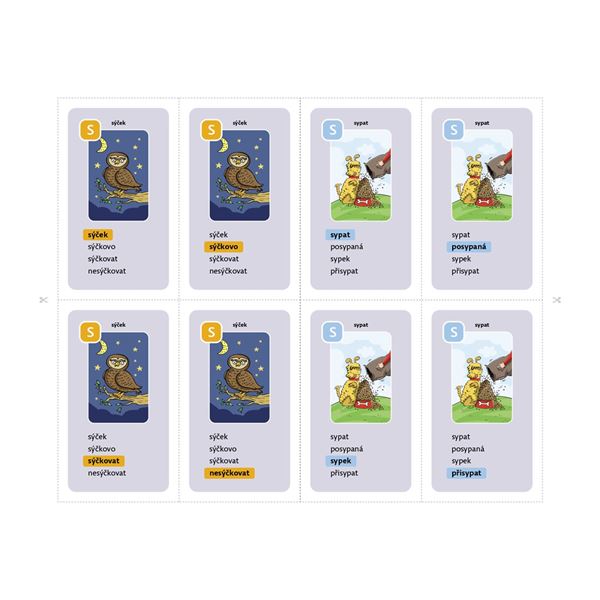 Vyjmenovaná slova hrou 2 (7x kvarteto)