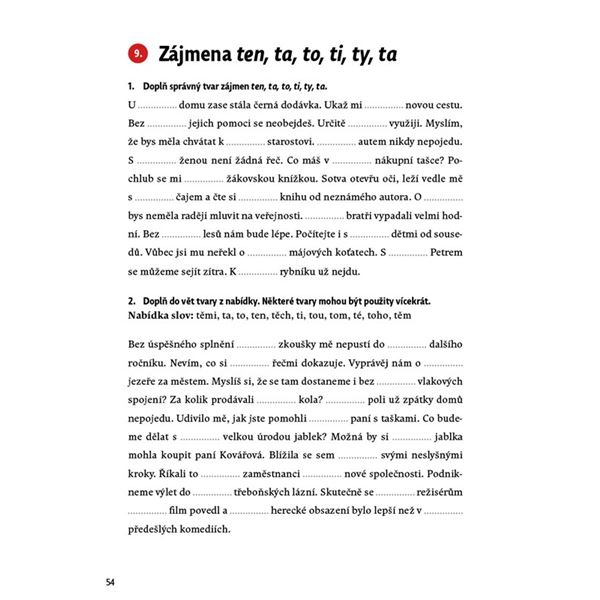 Procvičuj! - Přídavná jména, zájmena, číslovky 