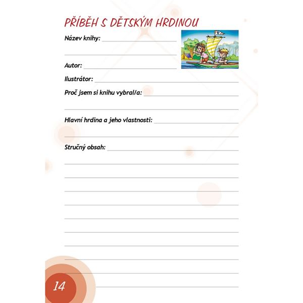 Čtenářský deník pro 1. stupeň ZŠ