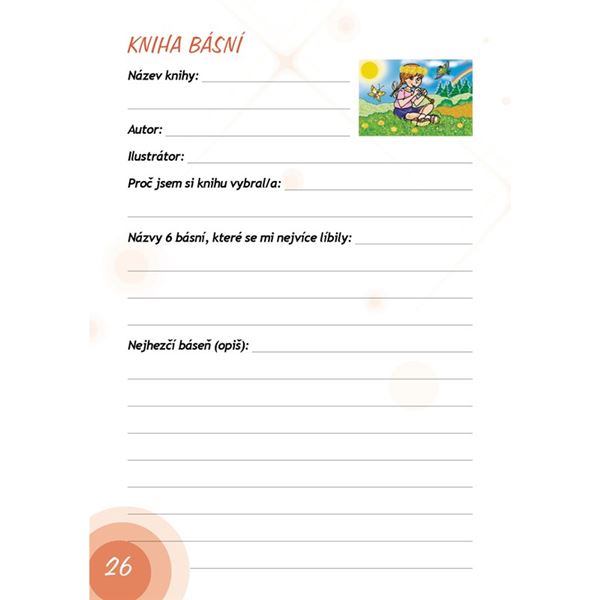 Čtenářský deník pro 1. stupeň ZŠ