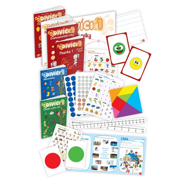 Divíci 1 - rozšířený žákovský balíček - Český jazyk A/S + Matematika + Člověk a jeho svět