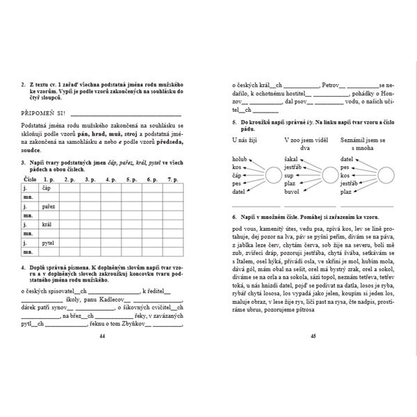 Diktáty a pravopisná cvičení pro 4. r. ZŠ