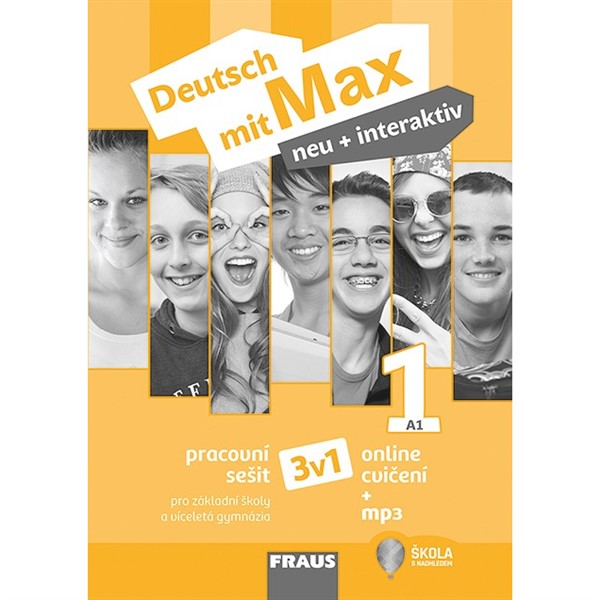 Deutsch mit Max NEU + interaktiv A1/díl 1 - Hybridní pracovní sešit ČB 3v1