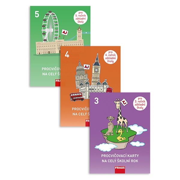 Sada procvičovacích karet pro 3. - 5. ročník (Anglický jazyk)