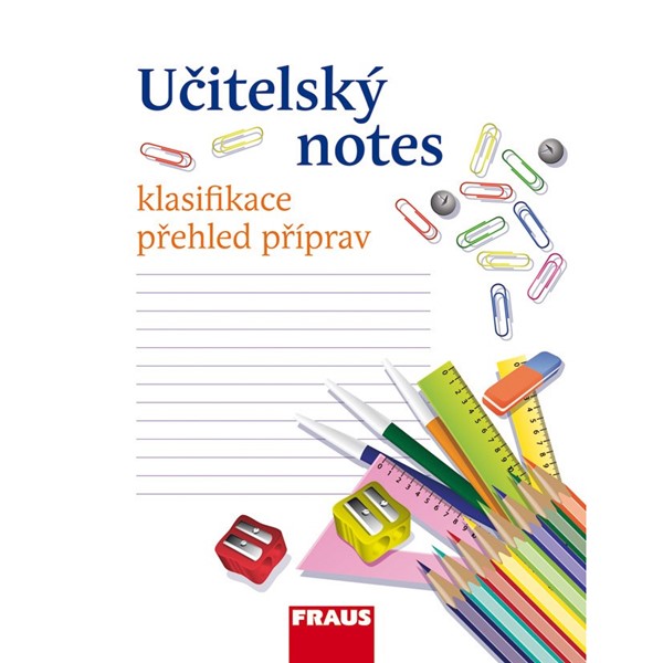 Učitelský notes (motiv 2- pastelky)