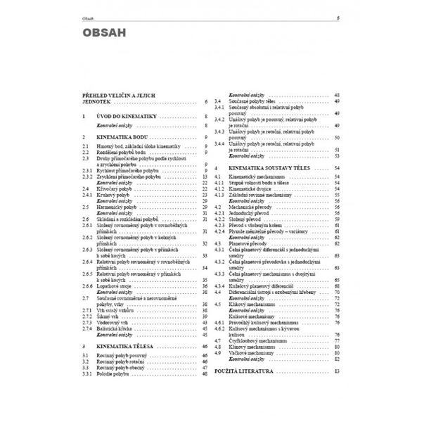 Technická mechanika – Kinematika